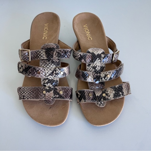 Vionic Women’s Radia Snake Print Sandals - Picture 3 of 10